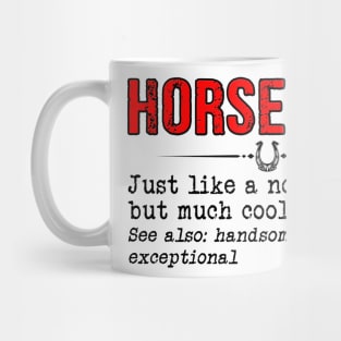 Mens Horse Dad Definition Best Horse Dad Ever Father's Day Gift Mug